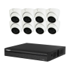 DAHUA 6MP 4K AI 8 Channel NVR with 2TB HDD Security 8 x Camera KIT Turret IP DH-IPC-HDW3666EMP-AS
