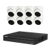 DAHUA 6MP 4K AI 8 Channel NVR with 2TB HDD Security 8 x Camera KIT Turret IP DH-IPC-HDW3666EMP-AS