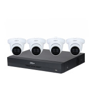 Dahua 5MP AHD DVR Kit with 8 Channel 4K DVR 2TB HDD and 4 x Dahua 5MP WDR HDCVI IR Turret Camera with Starlight 