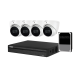 DAHUA 6MP 8 Channel NVR with 2TB HDD Security 4 x Camera KIT Turret IP DH-IPC-HDW3666TMP-AS