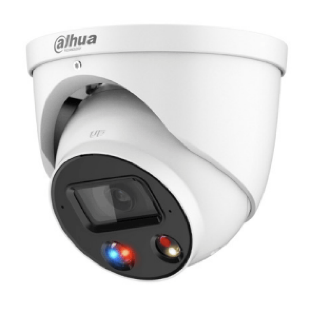 Dahua TiOC Advanced 2.0 8MP AI Active Deterrence SMD+ Full Colour Starlight IP Dome Camera - DH-IPC-HDW3849H-AS-PV-ANZ