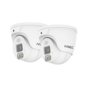 IVSEC 1250D 12MP 6K 87° 15fps PoE ONVIF Dome Security Camera - IVNC-1250D-2PK