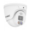 IVSEC 850D 8MP 4K 110° AI PoE ONVIF Advance Deterrent Dome Security Camera - IVNC-850D