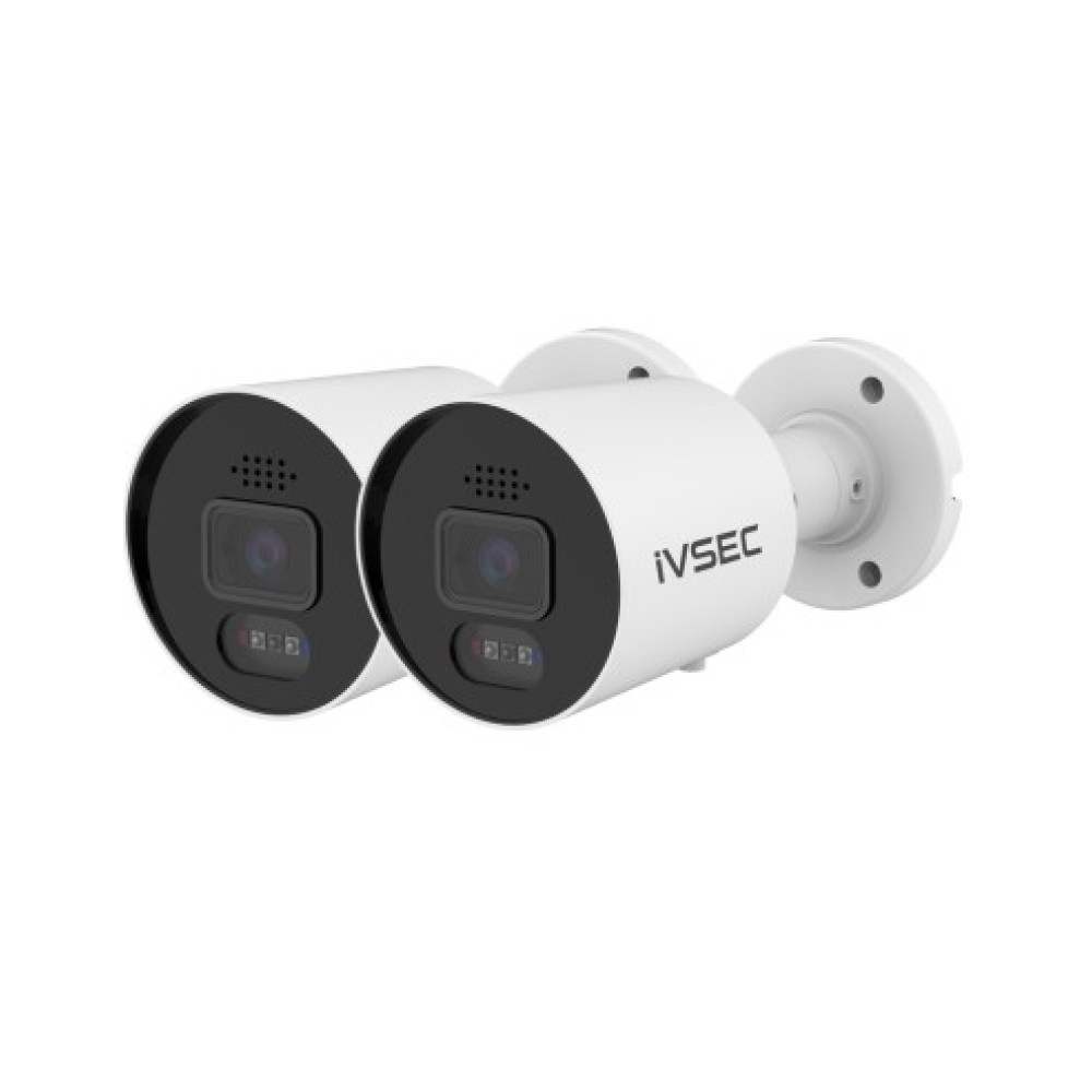 IVSEC PRO 880B 8MP 4K 106° 25fps Sony Starvis Sensor w Advanced AI PoE ONVIF Bullet Camera (2-PACK)