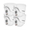 IVSEC PRO 880D 8MP 4K 106° 25fps AI PoE ONVIF Sony Sensor Dome Security Camera - IVNC-880D-AI (4-Pack)