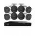 IVSEC 8MP 4K AI 2TB 16CH 8x850B Bullet Cameras UHD NVR CCTV Security System (16x8)
