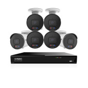 IVSEC 12MP 6K AI 2TB 8CH 6x1250B Bullet Cameras UHD NVR CCTV Security System (8x4) - IVK8L-12506B