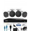 IVSEC 12MP 6K AI 2TB 8CH 4x1250B Bullet Cameras UHD NVR CCTV Security System (8x4) - IVK8L-12504B