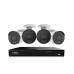 IVSEC 12MP 6K AI 2TB 8CH 4x1250B Bullet Cameras UHD NVR CCTV Security System (8x4) - IVK8L-12504B