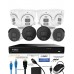 IVSEC 8MP 4K AI 2TB 8CH 4x850B + 4x850D Cameras UHD NVR CCTV Security System (8x8)