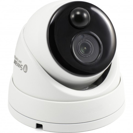 Swann Thermal Sensing PIR Security Camera: 5MP Super HD Dome with IR Night Vision - SWPRO-5MPMSD