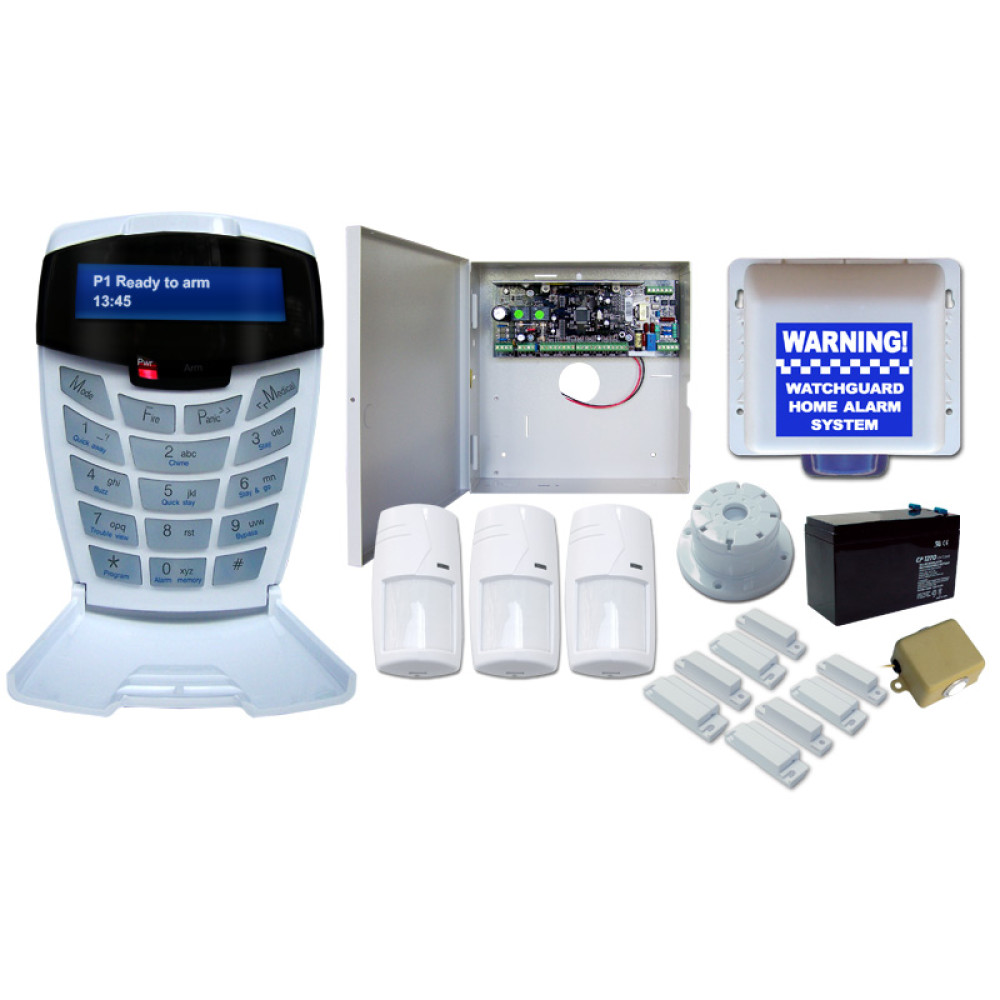 Complete 8 Zone Alarm System Expandable to 64 Monitored Zones