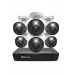 Swann Enforcer™ 8 Ch 6 Red & Blue Flashing Lights Camera 4K Ultra HD NVR with 2TB HDD Security System