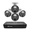 Swann 8 Channel Security System: 4K Super HD NVR-8580 with 2TB HDD & 4 x 4K Upscale NHD-875WLB Bullet Cameras