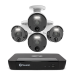 Swann 8 Channel Security System: 4K Super HD NVR-8580 with 2TB HDD & 4 x 4K Upscale NHD-875WLB Bullet Cameras