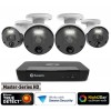Swann 8 Channel Security System: 4K Super HD NVR-8580 with 2TB HDD & 4 x 4K Upscale NHD-875WLB Bullet Cameras