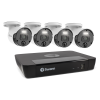 Swann 8 Channel Security System: 4K Super HD NVR-8580 with 2TB HDD & 4 x 4K Upscale NHD-875WLB Bullet Cameras