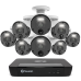  Swann 8 Channel Security System: 4K Super HD NVR-8580 with 2TB HDD & 8 x 4K Upscale NHD-875WLB Bullet Cameras