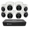 Swann 8 Channel Security System: 4K Super HD NVR-8580 with 2TB HDD & 8 x 4K NHD-888MSD True Detect Dome Cameras