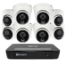 Swann 8 Channel Security System: 4K Super HD NVR-8580 with 2TB HDD & 8 x 4K NHD-888MSD True Detect Dome Cameras