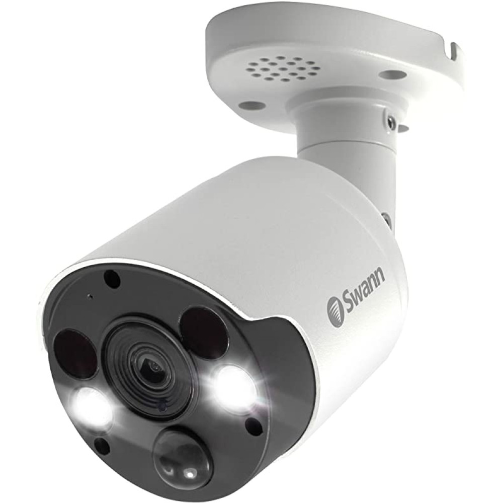  Swann Thermal Sensing PIR Security Camera: 5MP HD Bullet withSpotlight & Siren - SWPRO-5MPMSFB