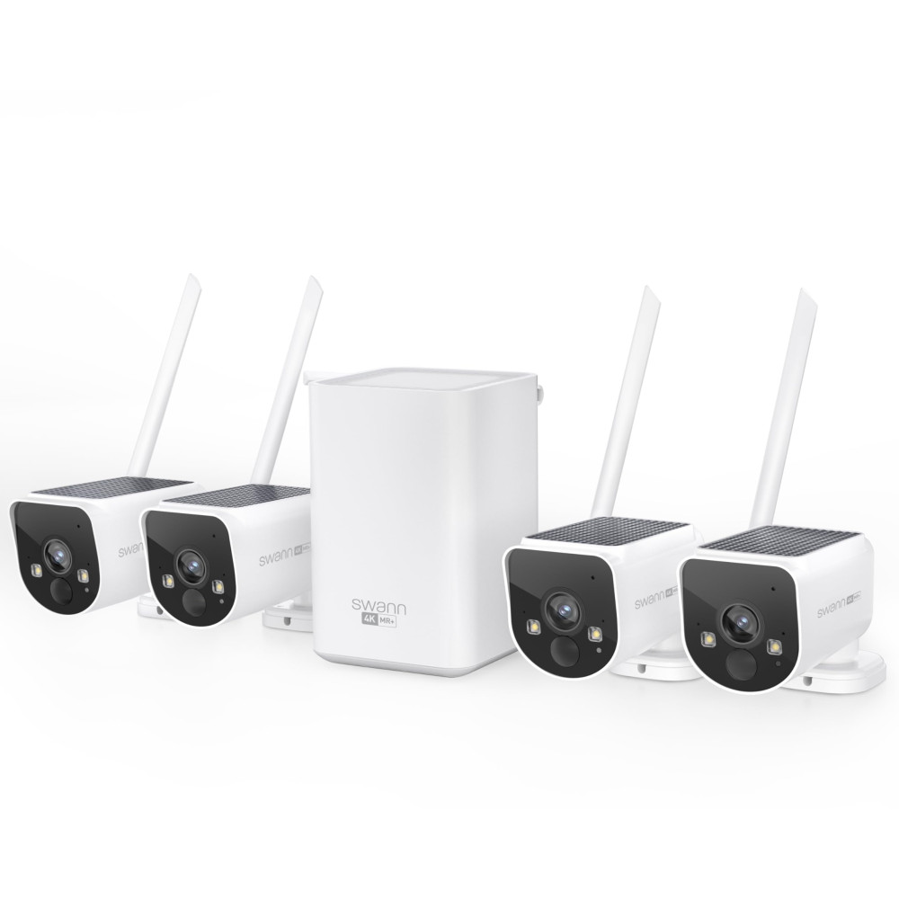 MaxRanger4K™ Solar 4 Camera Security System with Longest Range Wireless | SWNVK-MR4KSD4
