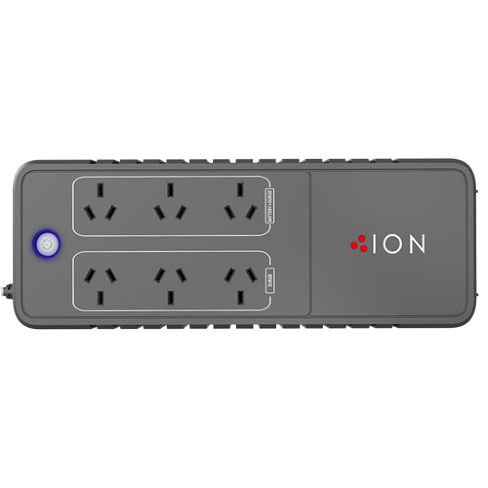 ION F10 Powerboard 850VA UPS 3 X Power Protection & 3 X Surge Protection ports