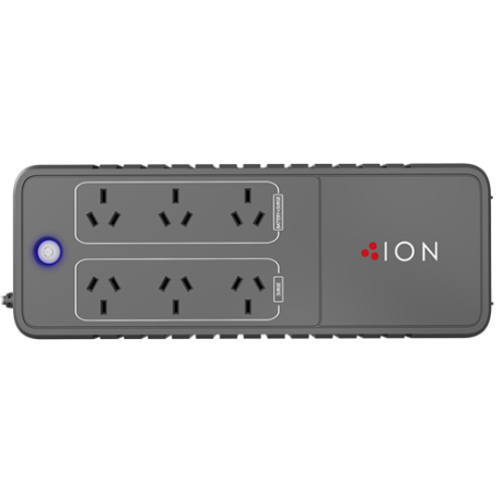 ION F10 Powerboard 850VA UPS 3 X Power Protection & 3 X Surge Protection ports
