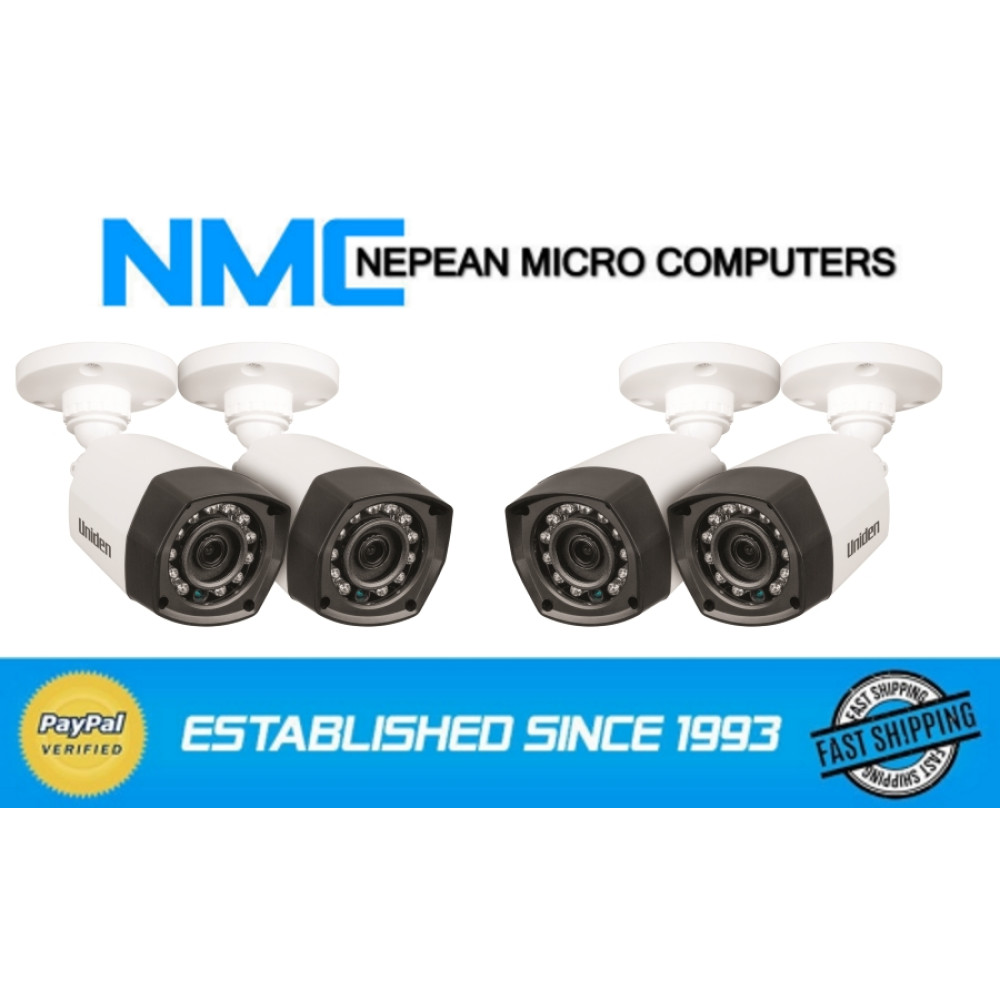 Uniden GDCC40 4 pack CVR Full HD 1080P Bullet Cameras