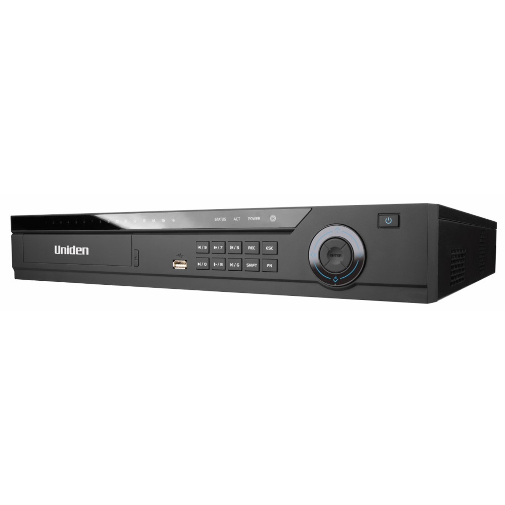 Uniden Guardian 16 Channel Full HD Standalone Network Video Recorder - with Intelligent Features
