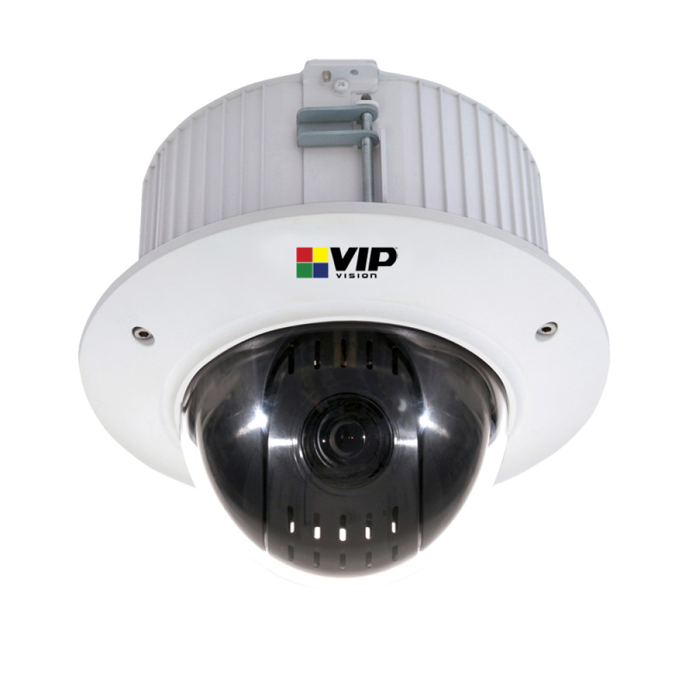 VIP Vision 2.0 Megapixel IK10 IP Mini PTZ Dome Camera (Recessed Mount)