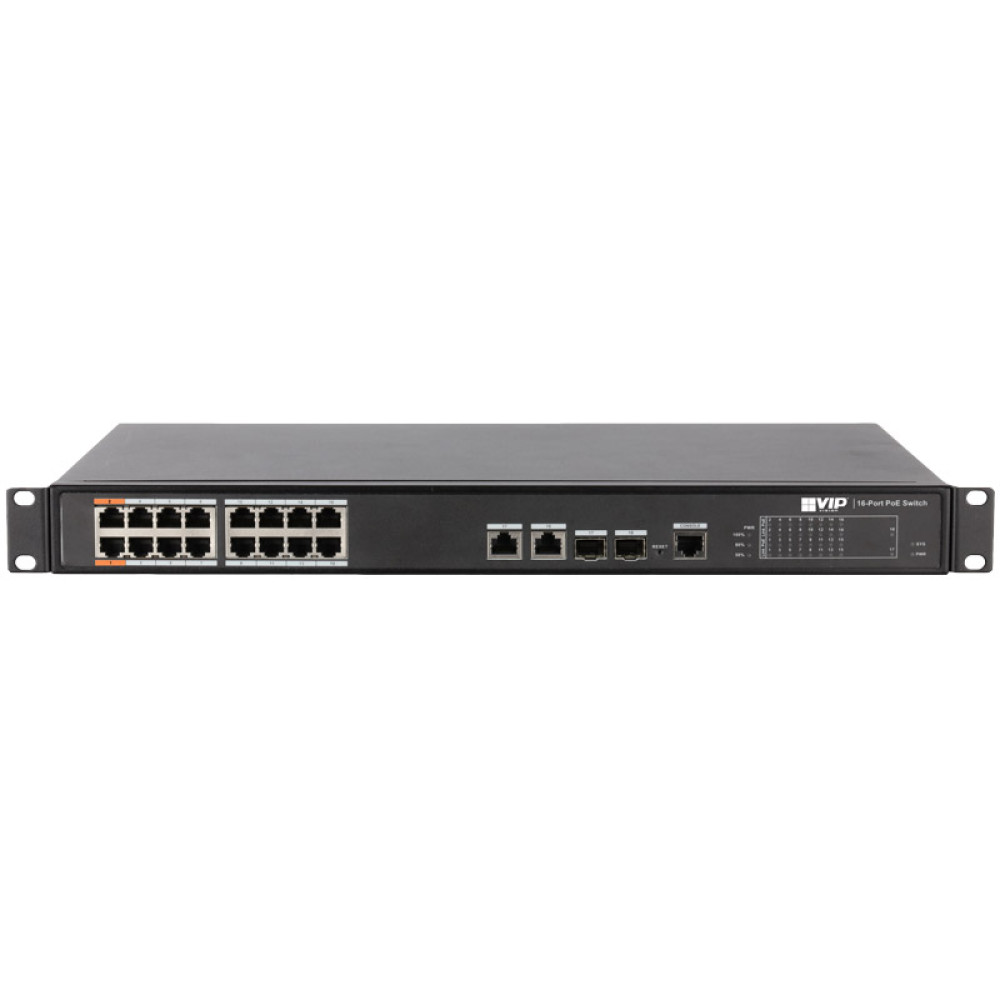 VIP Vision 16-port Managed Hi-PoE Network Switch