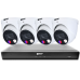 VIP Vision 8MP 8600 Series 8Ch AI IP NVR 2TB HDD Colour Night Vision 4x SMD+ Dome Cameras